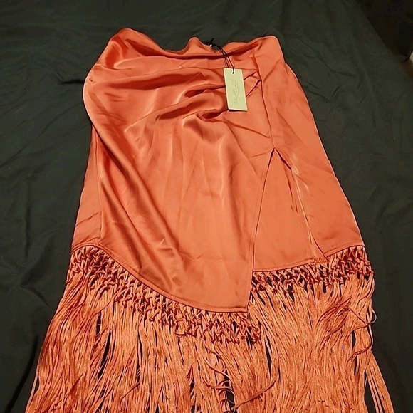 Rachel Zoe Vibrant Orange Skirt - Picture 1 of 3